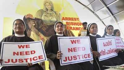 Nun asked to stay away from church duties after taking part in protest against 'rapist' bishop