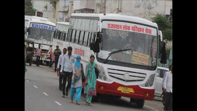 Passengers remain stuck due to RSRTC bus strike