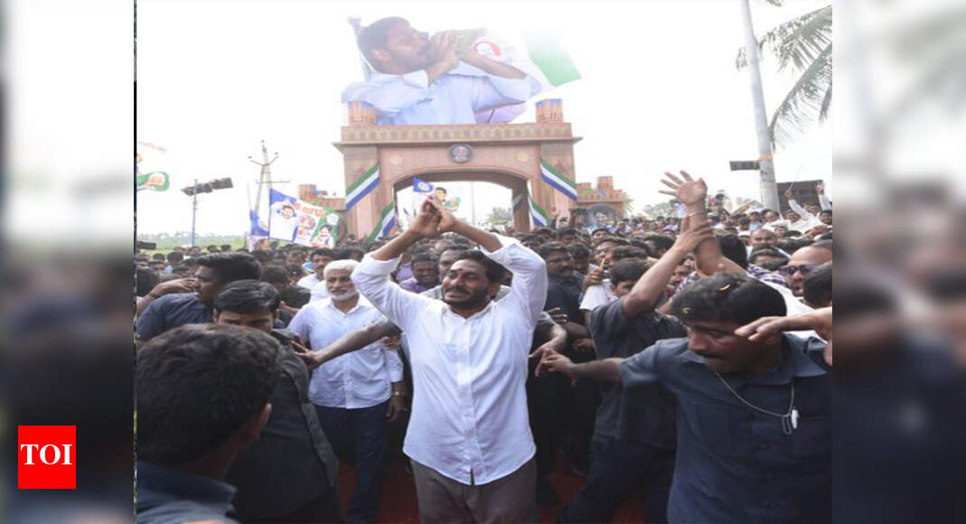 Jaganmohan Reddy completes 3,000 km walk of Praja Sankalpa Yatra ...