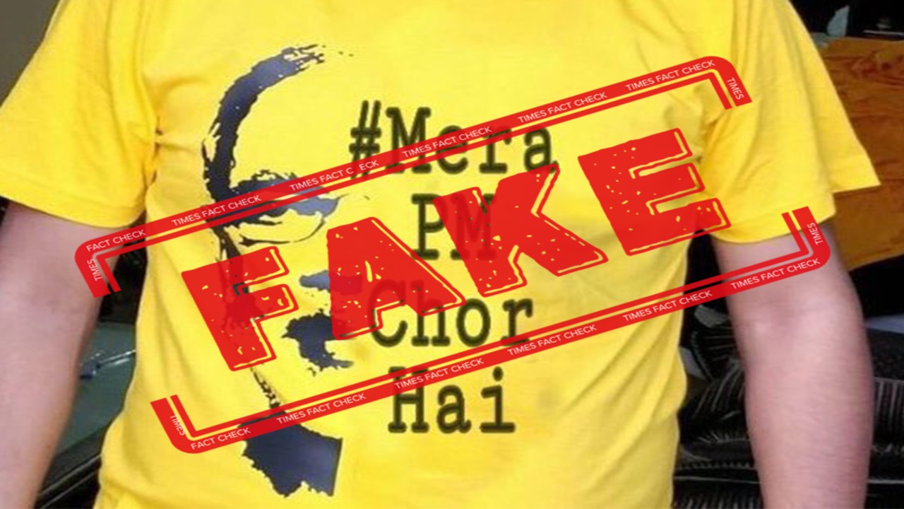 FAKE ALERT: Tajinder Bagga did not wear T-shirt calling PM Modi a