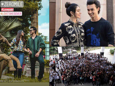 ‘Loveyatri’: Aayush Sharma and Warina Hussain receive a warm welcome in Nagpur
