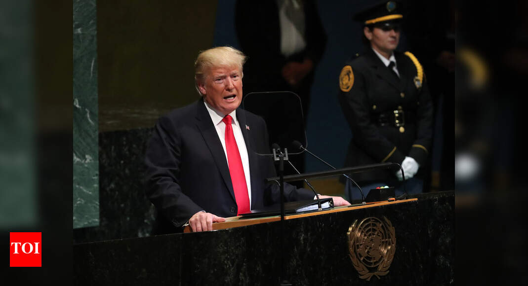 Trump arrives late for UNGA speech, misses traditional slot as 2nd speaker Times of India