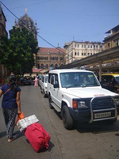government cars blocking taxi rank