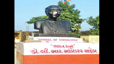 Ambedkar’s statue damaged by miscreants
