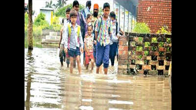 Danger looms as goverment school ground flooded for month