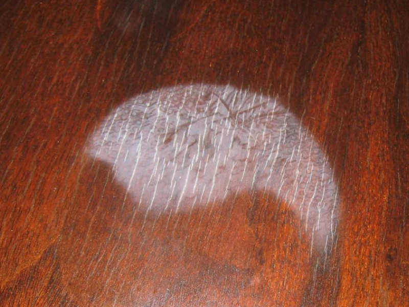 Magic Trick To Fix White Heat Marks On, Heat Spot On Wood Table