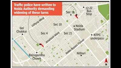 Police want 2 key turns widened after opening of NTPC underpass