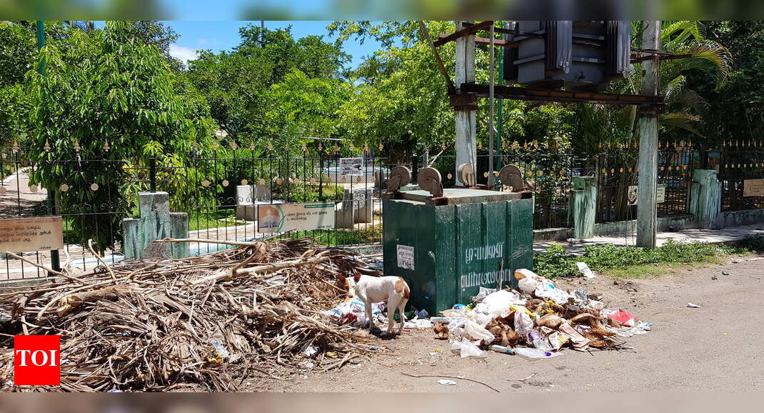 dustbin upside down garbage thrown outside Times of India
