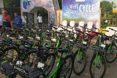 Cycle rally at Gandhi Udhyan, Raipur