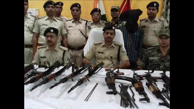 281 spare parts of AK-47 rifles dug out in Munger