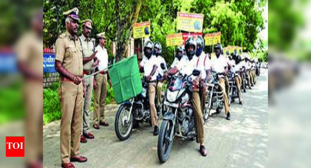 Helmet Rule Madurai police laungh 7 day campaign to promote helmet