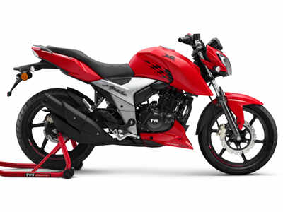 Tvs Apache Tvs Apache Rtr 160 4v Crosses 1 Lakh Sales Milestone In Six Months Times Of India