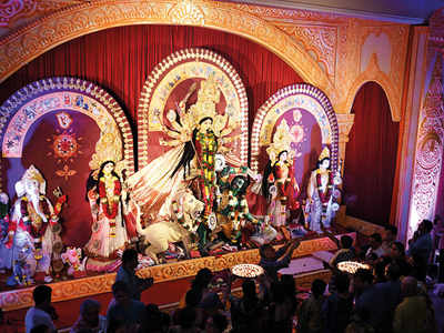Gurgaon’s Durga Puja pandals unite for a green immersion