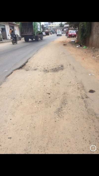 Worst condition of road Post Ashphalt