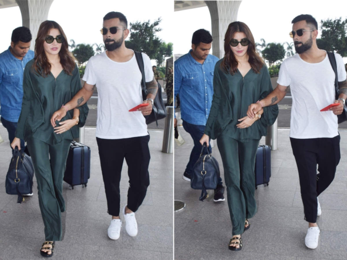 Anushka Sharma Spotted At The Airport In An Easy Breezy Outfit