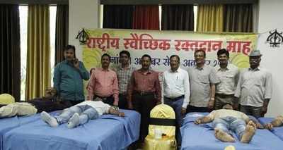Overwhelming response to blood donation camp