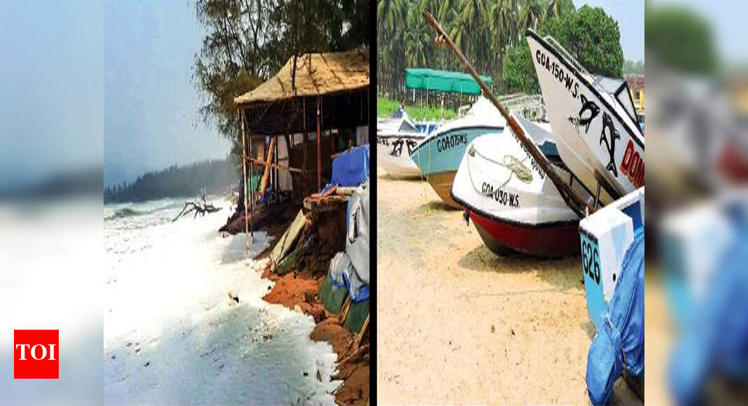 In Goa, shacks hit by rising sea, drop in tourists | Goa News - Times ...