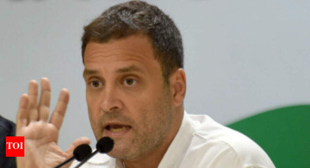 About time everyone learns to treat women with respect, dignity: Rahul Gandhi on MeToo - Times of India
