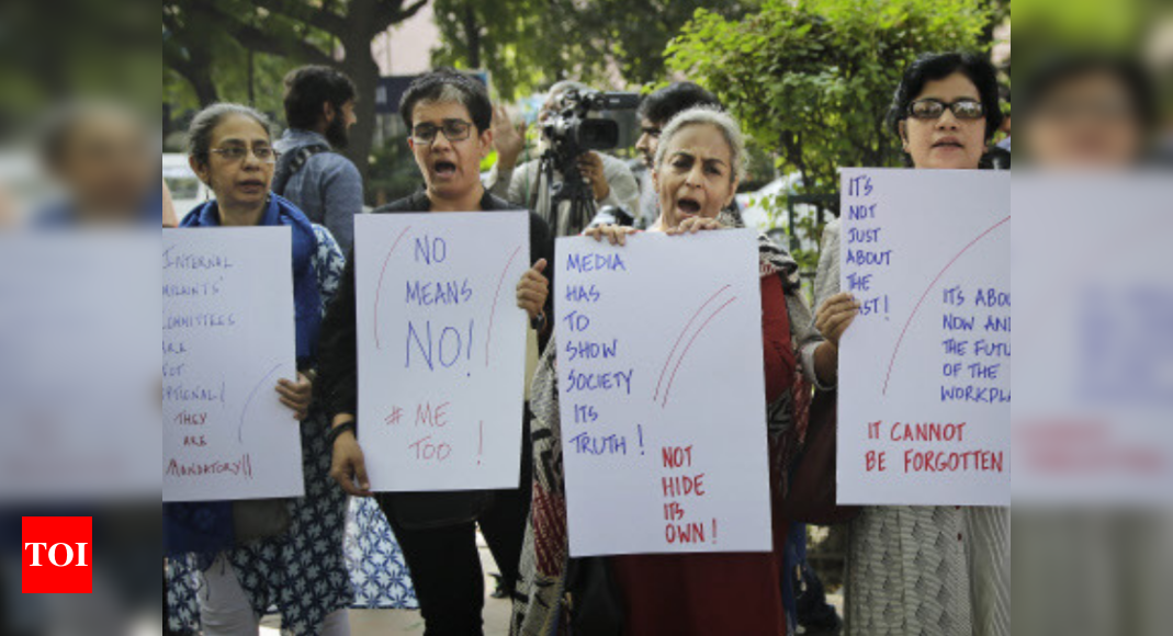 Metoo Journalists Protest In Delhi Say Sexual Harassment At Workplace Non Negotiable India