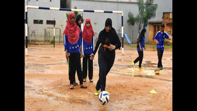 Burqa-clad football coach helps Chennai girls shoot for national goals