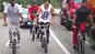 Gurmeet Chaudhary cycles on Mumbai streets