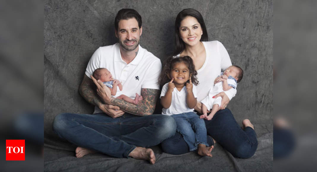 Sunny Leones husband Daniel Weber tattoos the names of their three kids Hindi Movie News