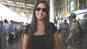 Actress Nora Fatehi spotted at Jaipur airport