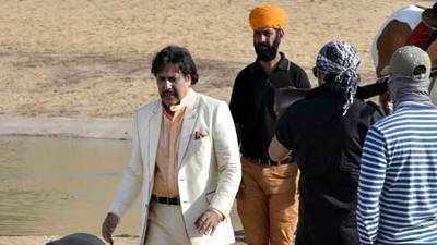 Govinda shoots for his next film 'Rangeela Raja' in Jodhpur
