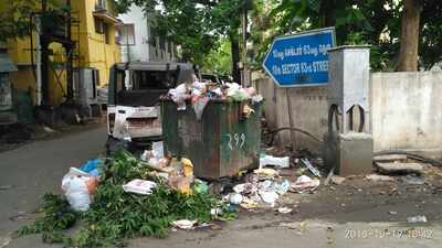 uncleared Garbage at kk nagar ward 137 - Times of India
