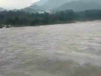 People living near Arunachal's Siang river moved to safety after flood alert