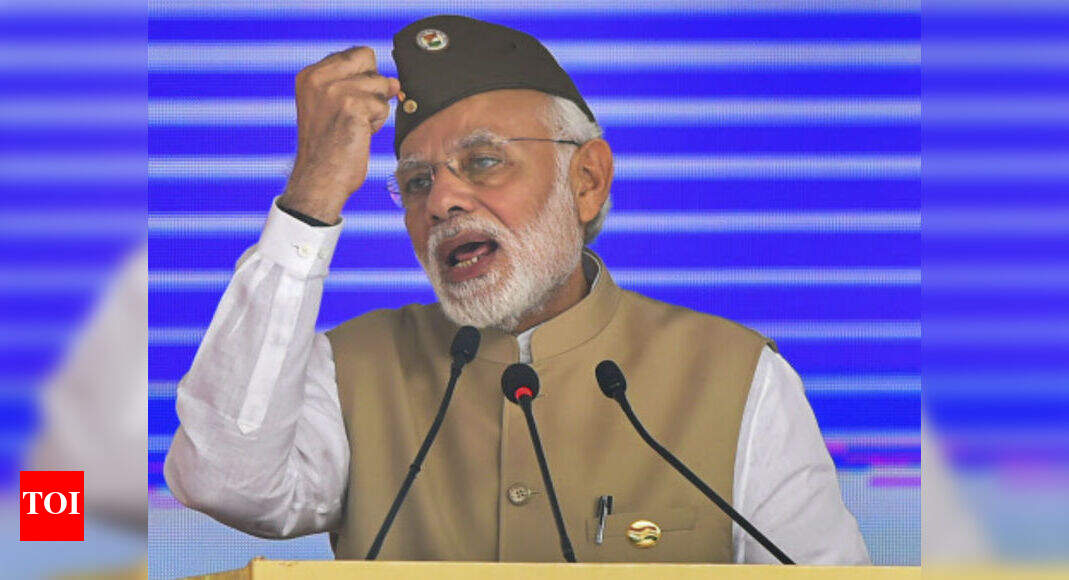 Modi gets emotional remembering police sacrifice | India News - Times ...