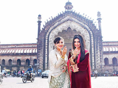 Lucknow is amazing, say TV actresses Gunn Kansara and Shipsy Rana