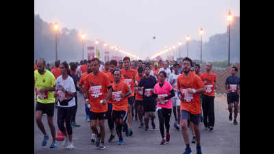 Delhi Half Marathon: Air better, 35k runners unmask happiness