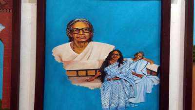Painting a tribute to the literary greats of Kerala