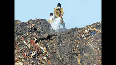 Bhalswa landfill continues to simmer as Delhi battles poor air