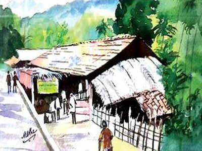 Rural village road sketch hires stock photography and images  Alamy