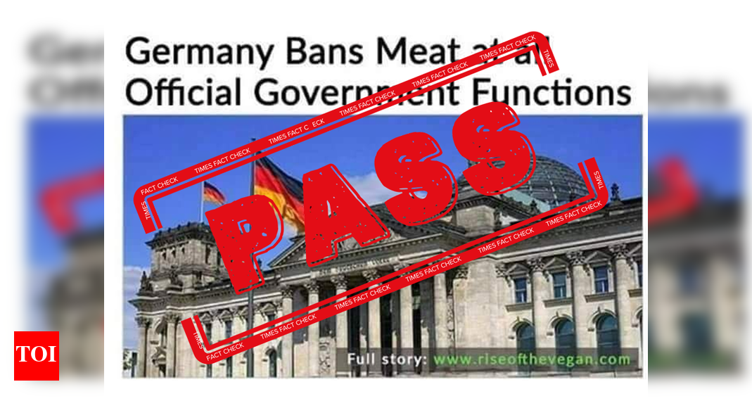 Fact Check Has Germany banned meat at official government functions
