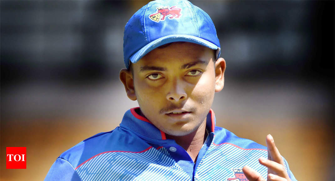 Injured Prithvi Shaw doubtful for Ranji Trophy opener ... - 1070 x 580 jpeg 70kB