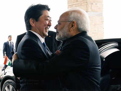 Prime Minister Modi meets his Japanese counterpart Shinzo Abe
