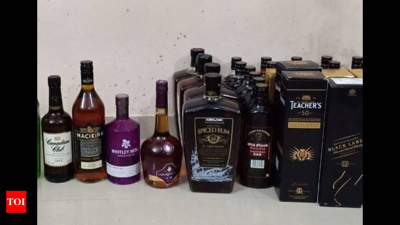 Liquor worth Rs 40 lakh seized in Rajkot | Rajkot News - Times of India