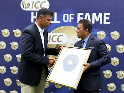 Rahul Dravid officially inducted into ICC Hall of Fame
