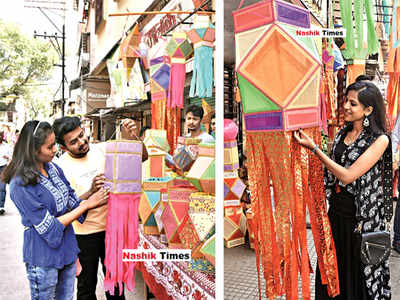 Cloth lanterns and Kolkata diyas are hit during Diwali