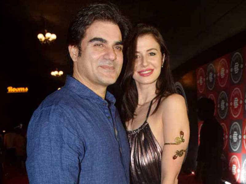 girlfriend Arbaaz Khan and girlfriend Andriani spotted having