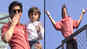 Shah Rukh Khan waves to his fans with AbRam on his birthday