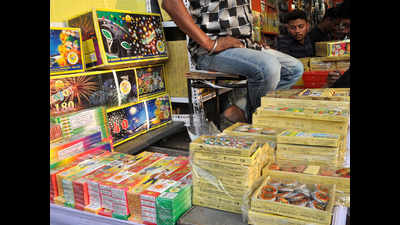 SC order aside, banned firecrackers deck shops in Lucknow