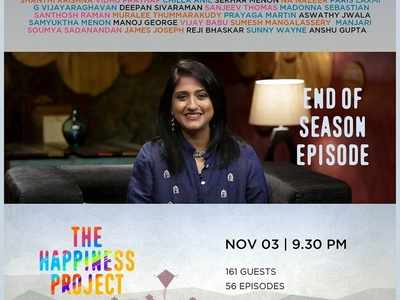 Dhanya Varma gets emotional as the show 'The Happiness Project' comes to an end