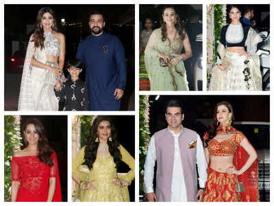 Photos: Salman Khan, Jacqueline Fernandez, Preity Zinta and others at Shilpa Shetty Kundra’s Diwali party