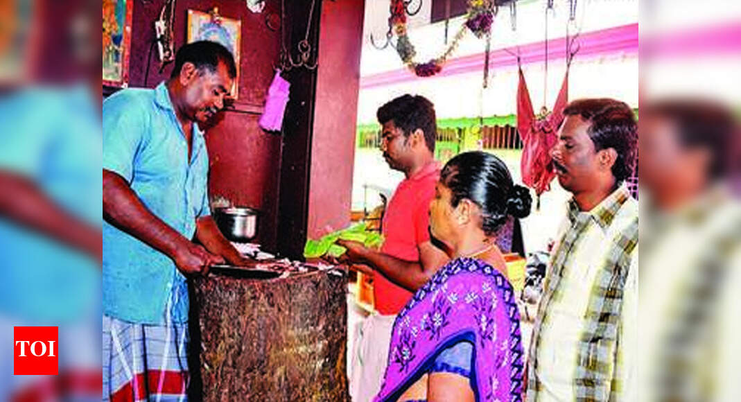 Meat stall owners get set for surge in Diwali sales Trichy News