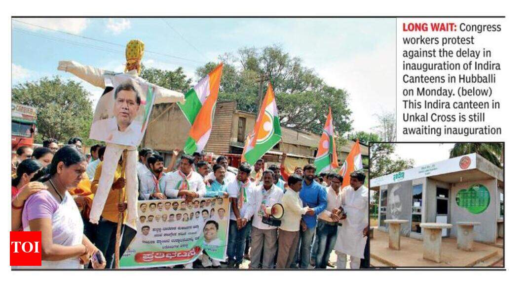 Six Indira Canteens are ready, but yet to be inaugurated in twin cities