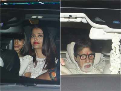 Photos: Amitabh Bachchan and family spotted post their Diwali pooja
